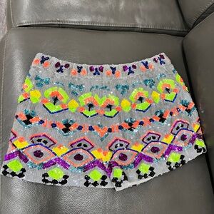 AKA New York Multicolor Sequin Top